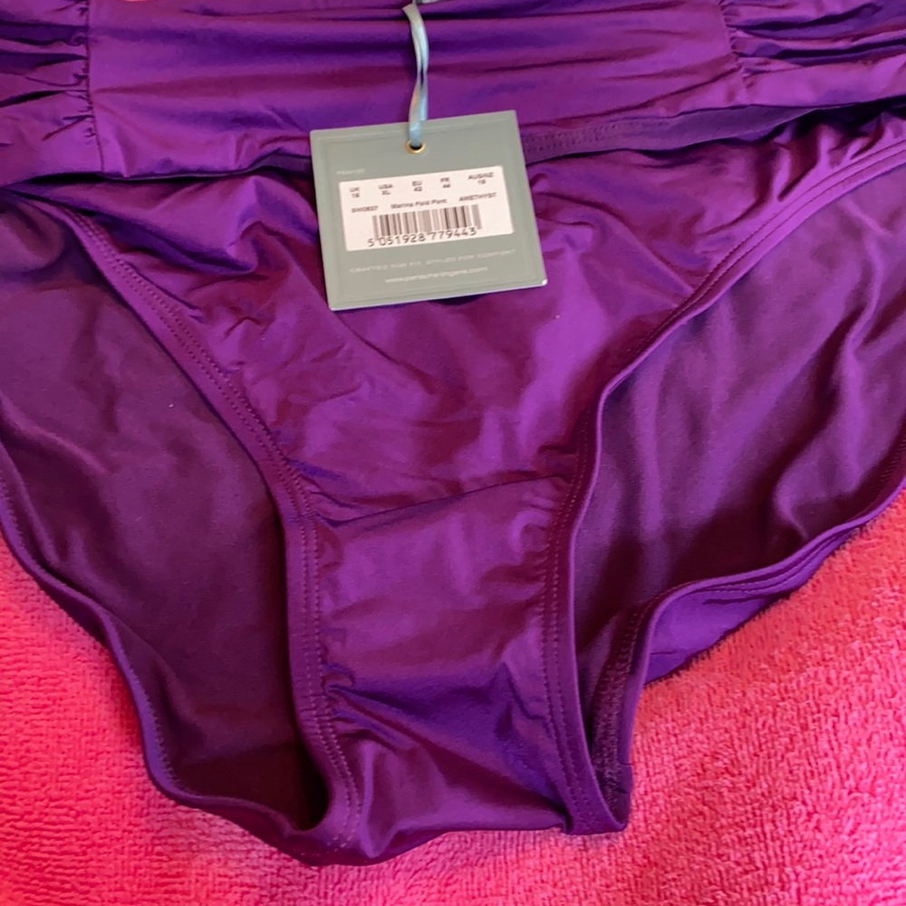 NWT panache women’s purple bathing suit bottoms